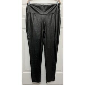 Sheila Rose Faux Vegan‎ Leather Hot Pants Pleather Women's XL - Black - Pull On